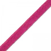 Laccetto imitazione pelle scamosciata 3x1.3 mm Rosa con paillettes x 2.8 m