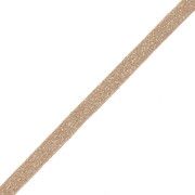 Laccetto imitazione pelle scamosciata 3x1.3 mm Light Bronzo con paillettes x 2.8 m|raw }}