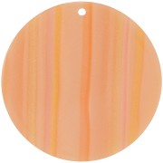 Pendente rotondo in acetato opaco 40 mm - Striscia perlata multi-arancione x1|raw }}