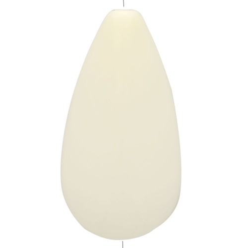 Perla di resina opaca 30x16 mm - Ecrù x1