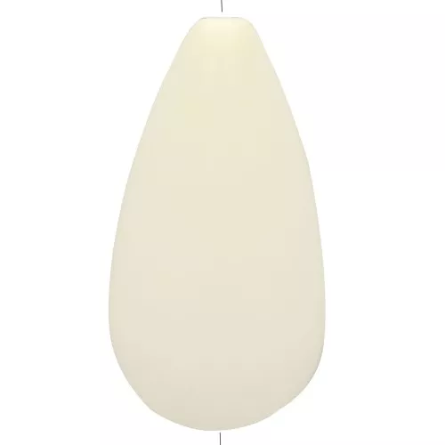 Perla di resina opaca 30x16 mm - Ecrù x1