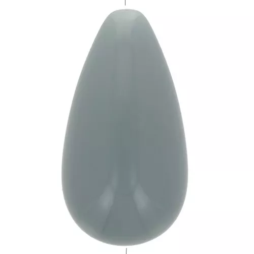 Perla in resina opaca 30x16 mm - Celadon x1
