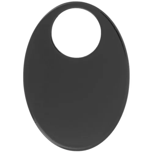 Pendente ovale opaco in acrilico 45x32 mm - Nero x1