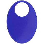 Pendente ovale in acrilico trasparente 45x32 mm - Blu reale x1|raw }}