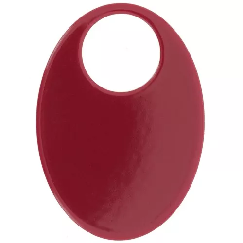 Pendente ovale in acetato opaco 45x32 mm - Bordeaux x1