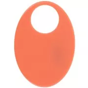 Pendente ovale in acetato opaco 45x32 mm - Terracotta x1