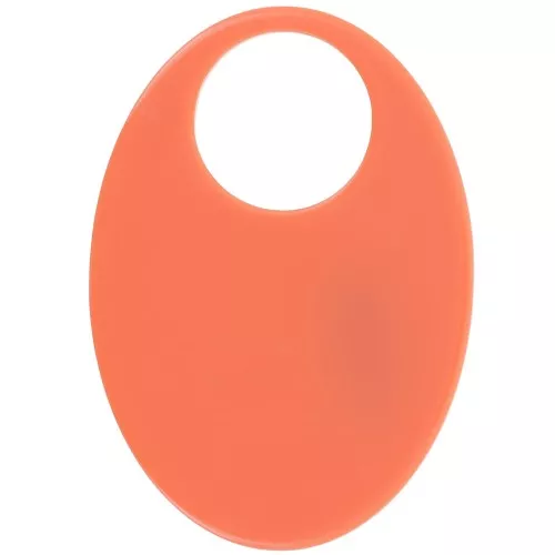 Pendente ovale in acetato opaco 45x32 mm - Terracotta x1