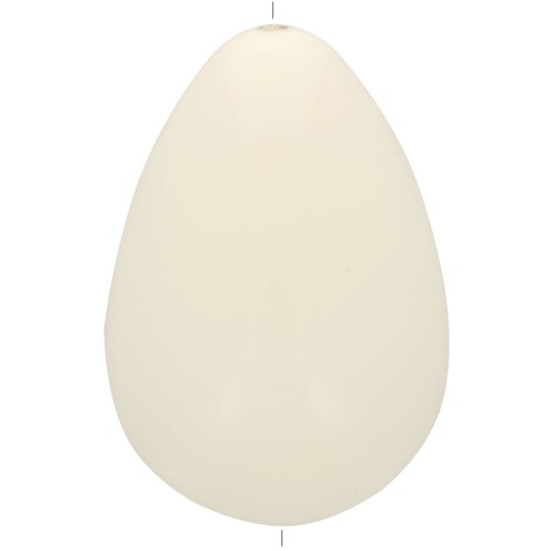 Perla di resina opaca 31x22 mm - Ecrù x1