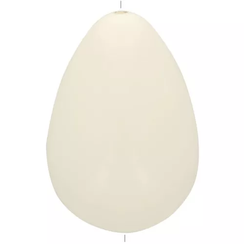 Perla di resina opaca 31x22 mm - Ecrù x1
