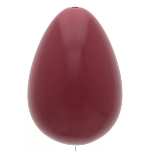 Perla di resina opaca 31x22 mm - Bordeaux x1