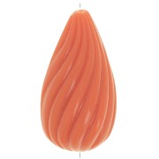 Perla ritorta in resina opaca 26x14 mm - Terracotta x1