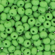 Perla Preciosa 6/0 4 mm - Verde opaco x 20 g