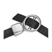 Chiusura per cordoncino piatto da 5 mm - Placcatura argento fino invecchiato x1