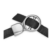 Chiusura per cordoncino piatto da 5 mm - Placcatura argento fino invecchiato x1