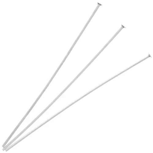 Chiodi a testa piatta 50x0,7 mm - Placcatura argento fino invecchiato x20