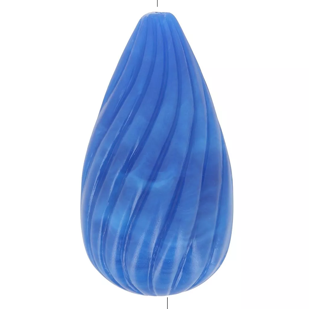 Orecchini con pietra blu e zirconi in oro bianco - Sari Gold