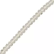 Perline sfaccettate rotonde 4x2,5 mm - Black Diamond x12,5 cm