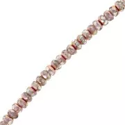 Perline tonde sfaccettate 4x2,5 mm - Crystal Sunset x12,5 cm