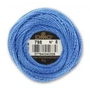 Cotone perlè DMC n°5 Blue (798) x45m