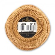 Cotone perlè DMC n°5 Light Brown (436) x45m