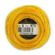 Cotone perlè DMC n°5 Tournesol (972) x45m