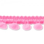 Nastro con mini Nappine mm. 11 Rosa Fluo x 1m