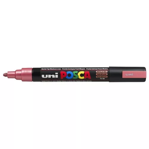 Pannarello Posca punta media 2,5 mm - Rosso metallizzato x1