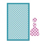 Silk Screen per pasta polimerica 80x140 mm - Disegno a intreccio di vimini x1