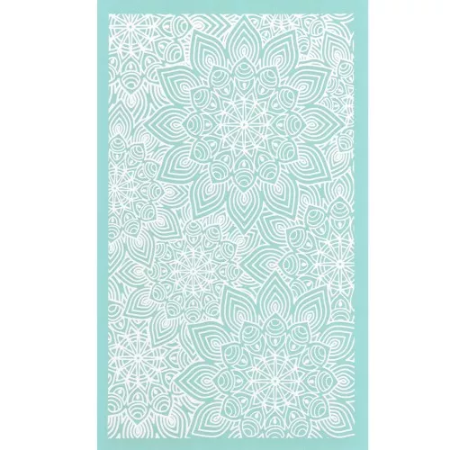 Silk Screen per pasta polimerica 80x140 mm - motivo Mandala x1