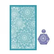 Silk Screen per pasta polimerica 80x140 mm - motivo Mandala x1