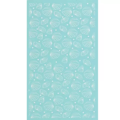 Silk Screen per pasta polimerica 80x140 mm - motivo conchiglia 1 x1