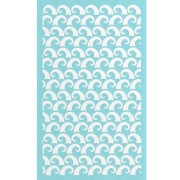 Silk Screen per pasta polimerica 80x140 mm - motivo a onda x1