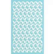 Silk Screen per pasta polimerica 80x140 mm - motivo a onda x1