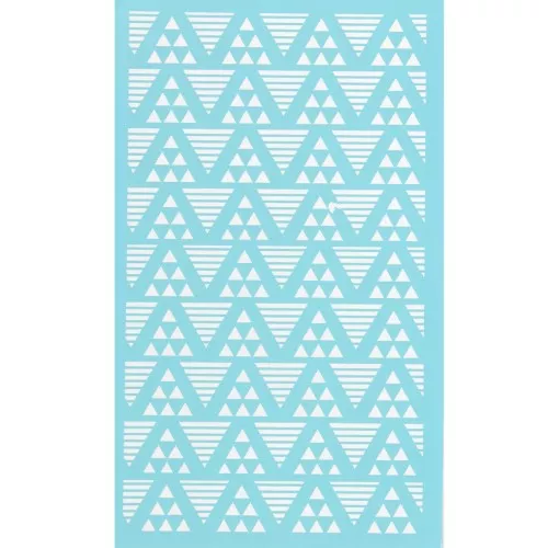 Silk Screen per pasta polimerica 80x140 mm - motivo Triangoli x1