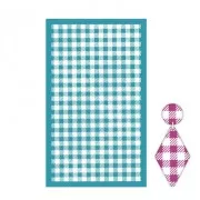 Silk Screen per pasta polimerica 80x140 mm - motivo Vichy piccolo x1