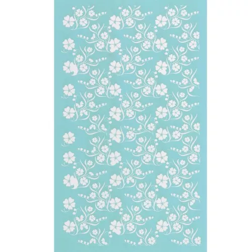 Silk Screen per pasta polimerica 80x140 mm - Island flowers x1