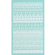 Silk Screen per pasta polimerica 80x140 mm - motivo etnico 1 x1