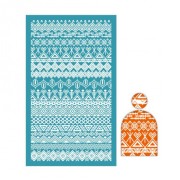 Silk Screen per pasta polimerica 80x140 mm - motivo etnico 1 x1