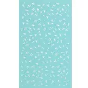 Silk Screen per pasta polimerica 80x140 mm - Disegno di piccole piume x1