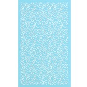 Silk Screen per pasta polimerica 80x140 mm - Motivo a onde 1 x1