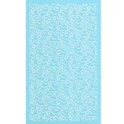 Silk Screen per pasta polimerica 80x140 mm - Motivo a onde 1 x1