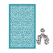 Silk Screen per pasta polimerica 80x140 mm - motivo leopardo x1