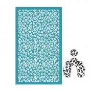 Silk Screen per pasta polimerica 80x140 mm - motivo leopardo x1