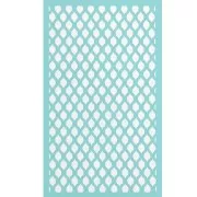 Silk Screen per pasta polimerica 80x140 mm - motivo orientale x1
