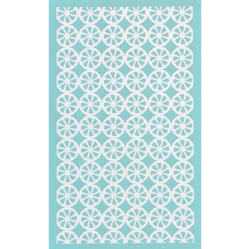 Silk Screen per pasta polimerica 80x140 mm - Motivo mezza arancia x1