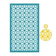 Silk Screen per pasta polimerica 80x140 mm - Motivo mezza arancia x1