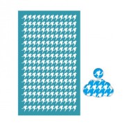 Silk Screen per pasta polimerica 80x140 mm - motivo pied-de-poule x1
