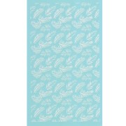 Silk Screen per pasta polimerica 80x140 mm - Disegno di foglie di palma x1|raw }}