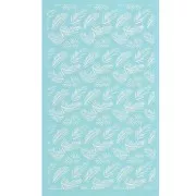 Silk Screen per pasta polimerica 80x140 mm - Disegno di foglie di palma x1