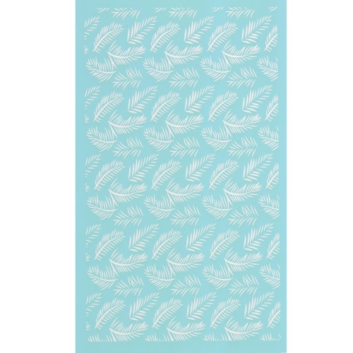 Silk Screen per pasta polimerica 80x140 mm - Disegno di foglie di palma x1